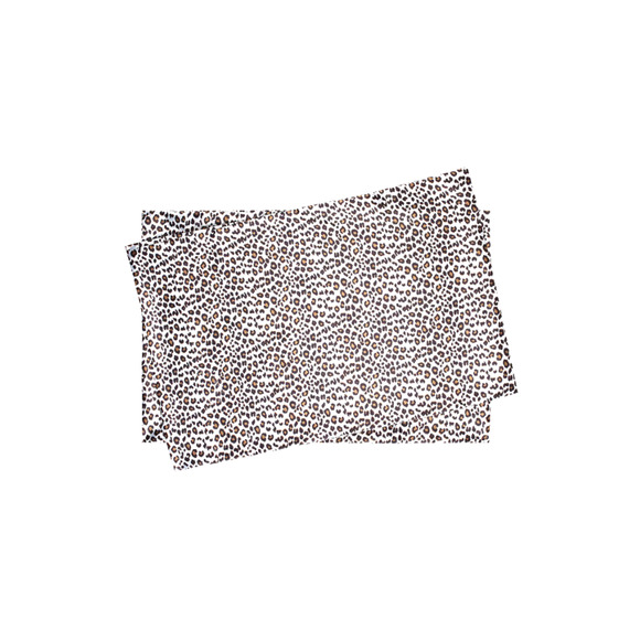 Betsey Johnson Satin Pillowcase Set 20L x 30W Standard Pair Leopard Print - Picture 1 of 6